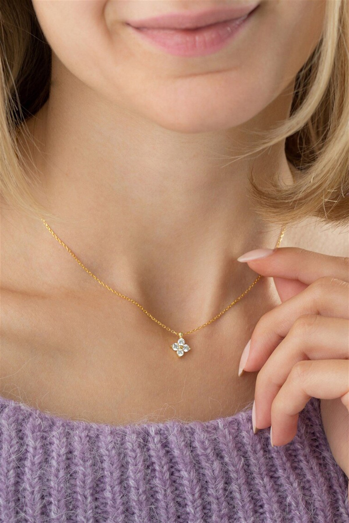 Collar Trébol Plata