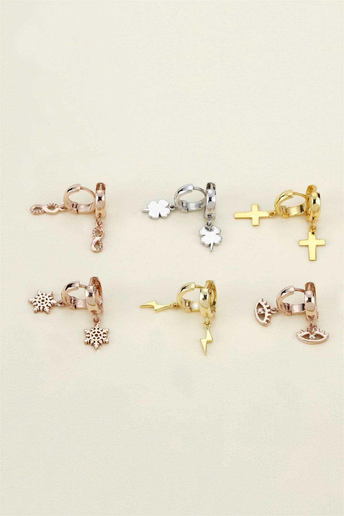 Pendientes Trébol Plata