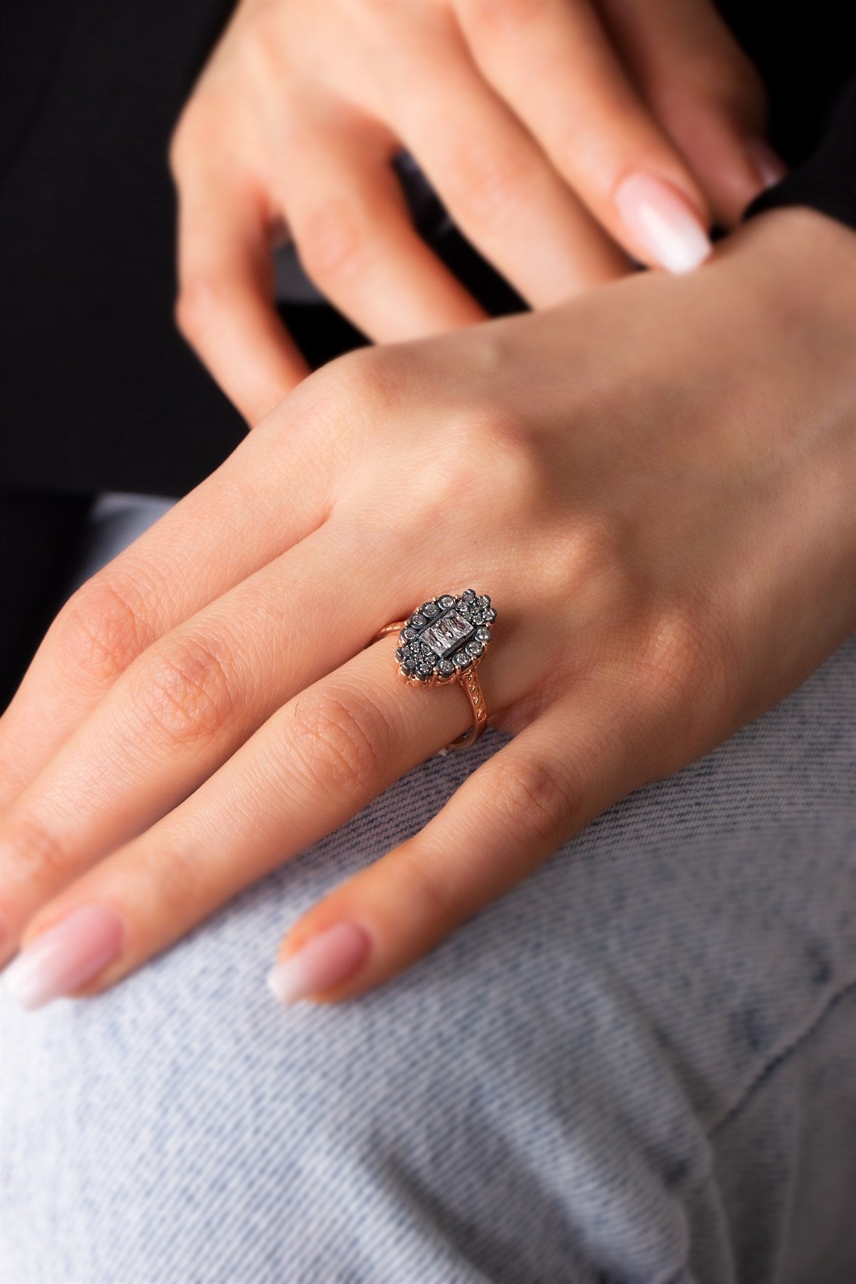 Silver Gemstone Ring