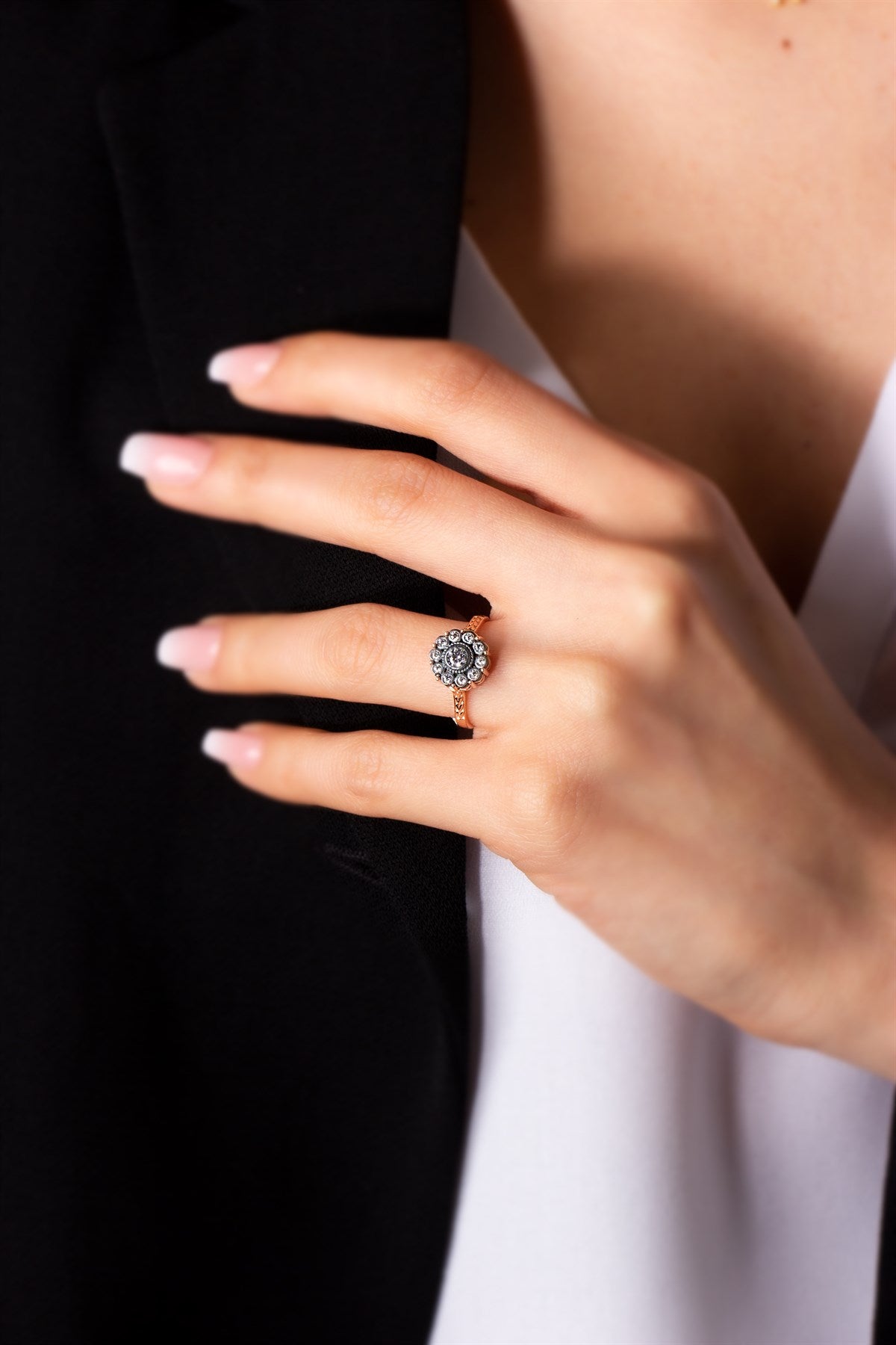 Silver Gemstone Ring