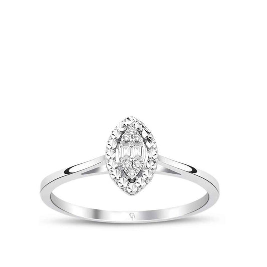0.04 Karat Diamond Baguette Ring