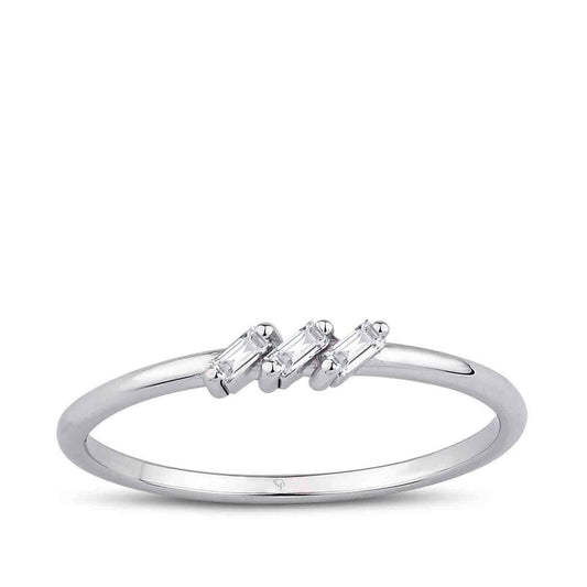 0.05 Karat Diamond Baguette Ring