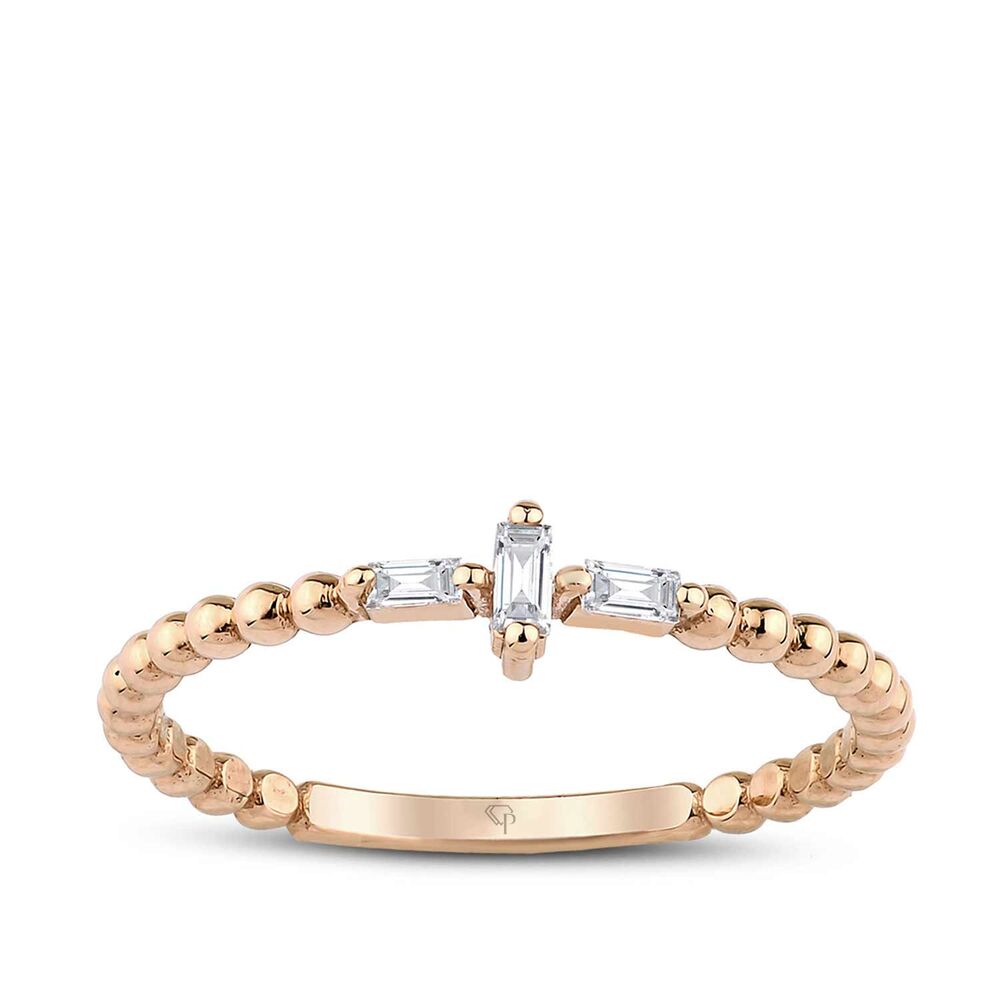 0.06 Karat Diamond Baguette Ring