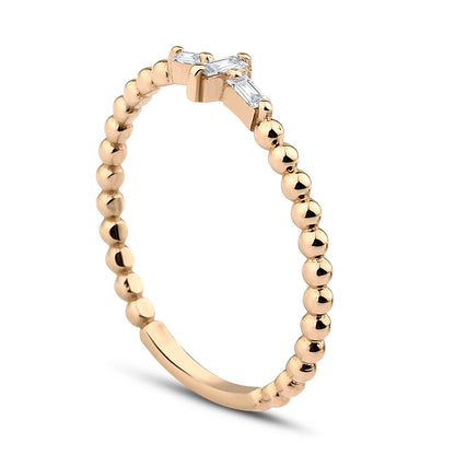 0.06 Karat Diamond Baguette Ring