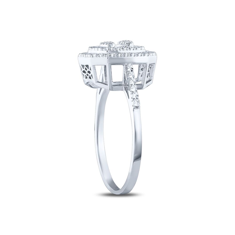 0.07 Karat Diamond Baguette Ring