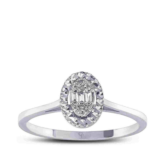 0.08Karat Diamond Baguette Ring
