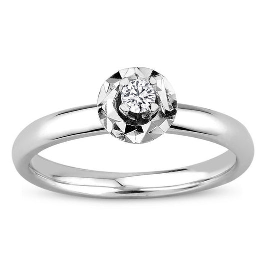 0.09 Carat Diamond Solitaire Ring
