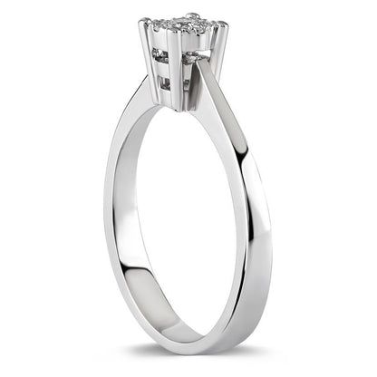 0.10 Carat Very Stony Solitaire Diamond Ring