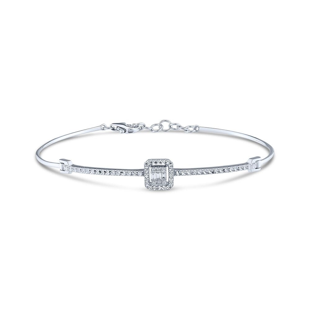 0.10 Carat Diamond Baguette Bracelet