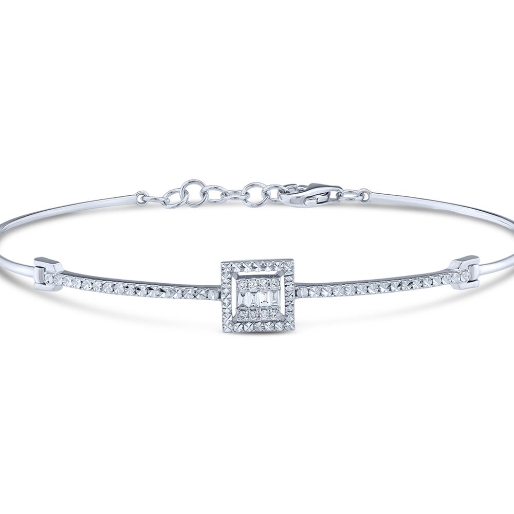 0.12 Carat Diamond Baguette Bracelet