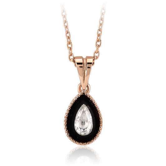 0.13 Carat Diamond Drop Solitaire Necklace