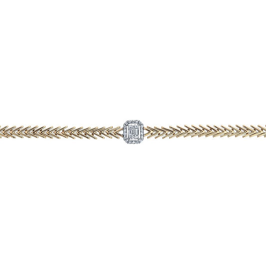 0.14 Carat Baguette Bracelet