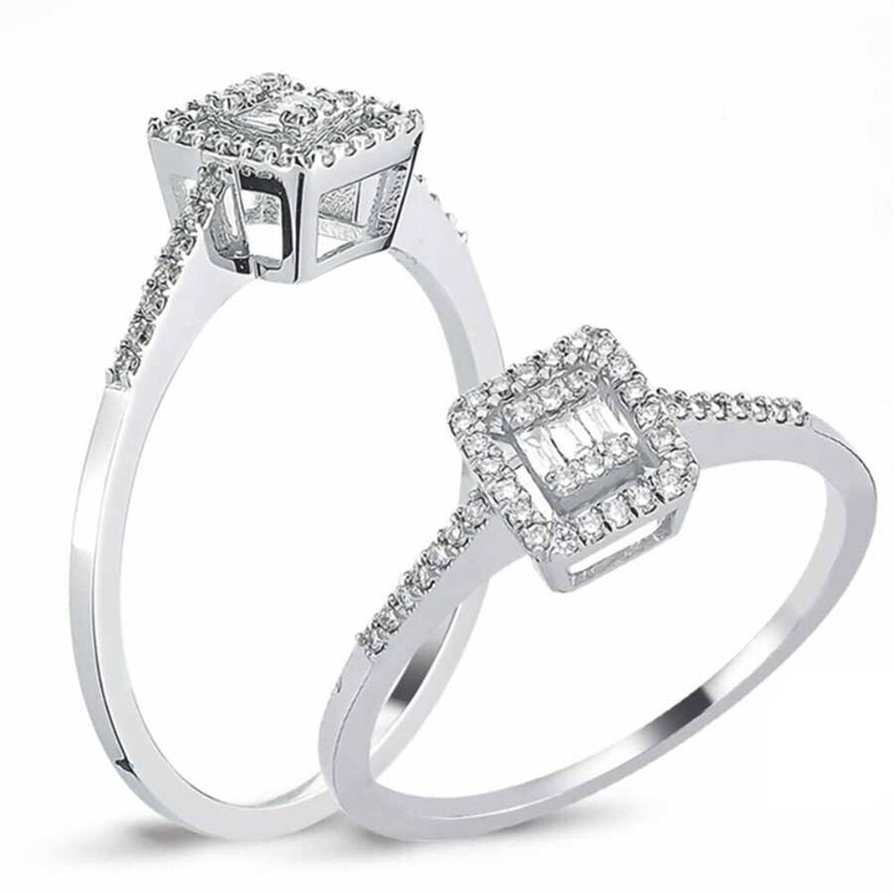 0.15 Carat Baguette Diamond Ring F VS2 Color