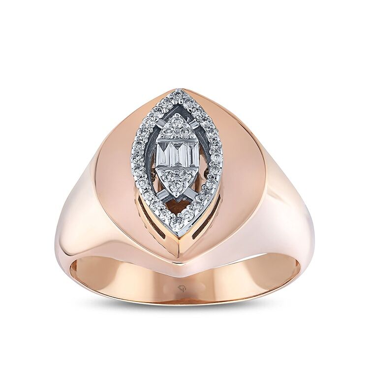 0.16 Karat Diamond Baguette Ring