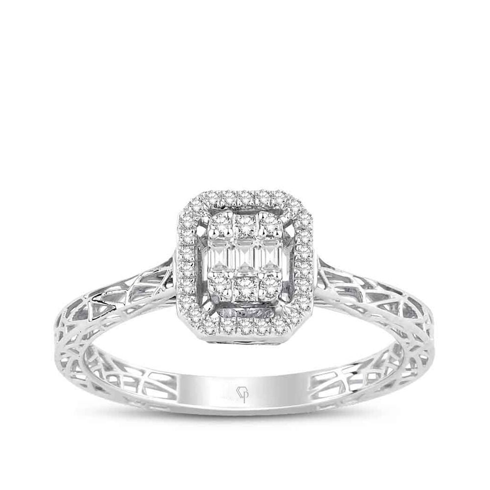 0.17 Karat Diamond Baguette Ring