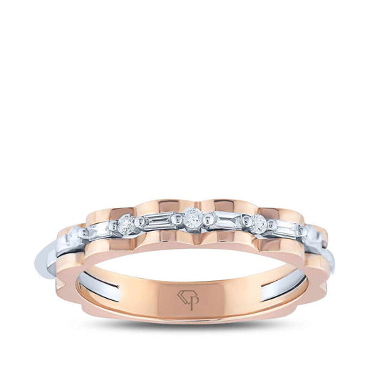 0.18Karat Diamond Baguette Ring