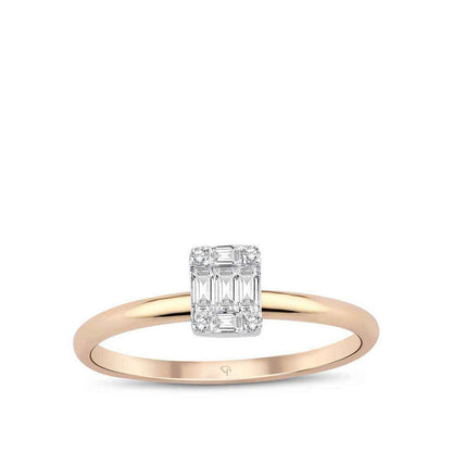0.18Karat Diamond Baguette Ring