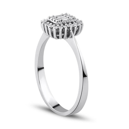 0.20 Carat Diamond Baguette Ring