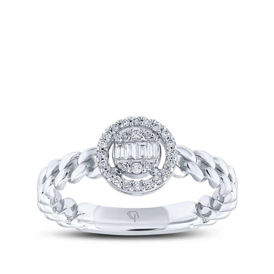 0.20 Karat Diamond Baguette Ring