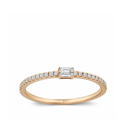 0.20 Karat Diamond Baguette Ring