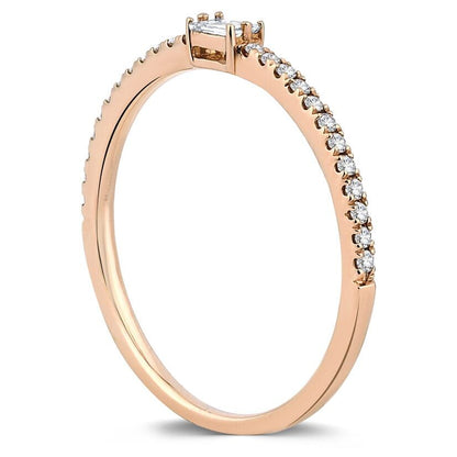 0.20 Karat Diamond Baguette Ring