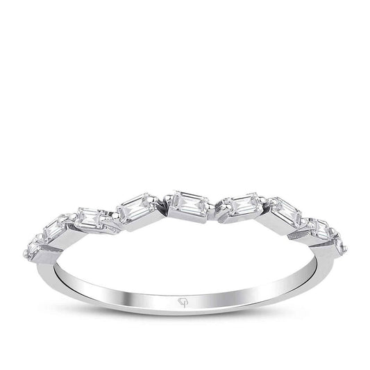 0.22 Karat Diamond Baguette Ring