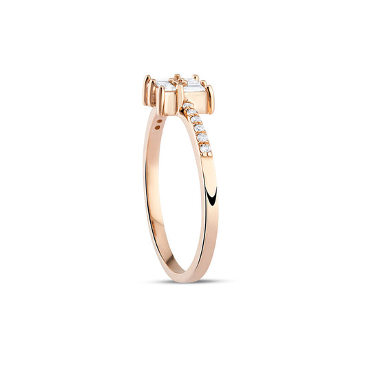 0.22 Karat Diamond Baguette Ring