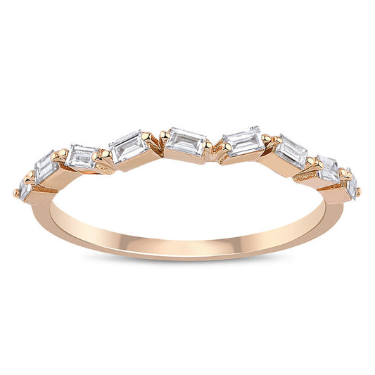 0.23 Carat Diamond Baguette Ring