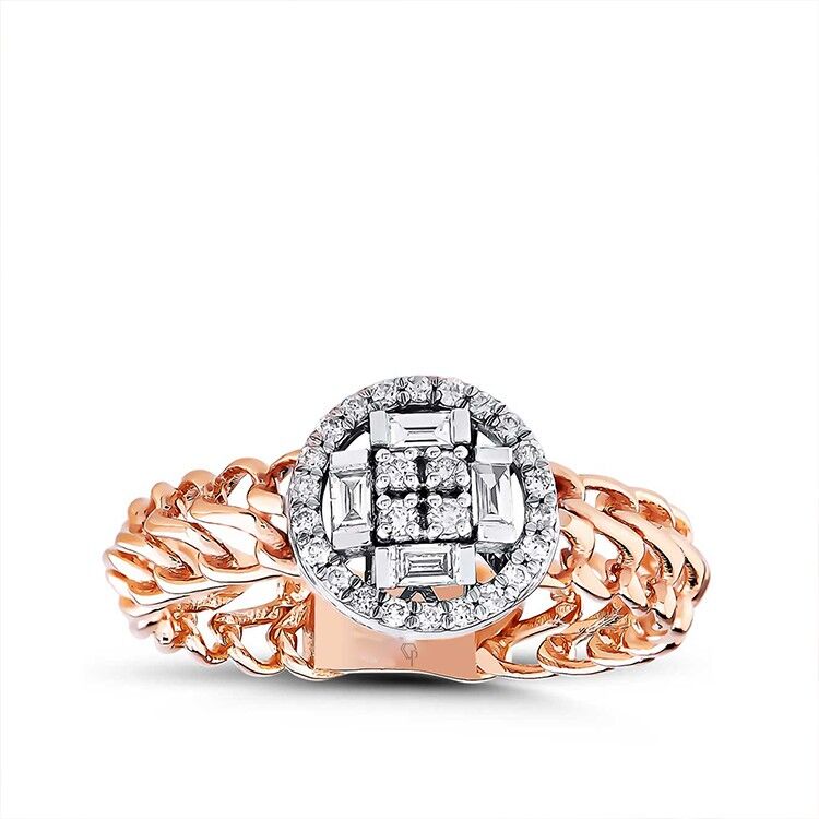 0.23 Karat Diamond Baguette Ring