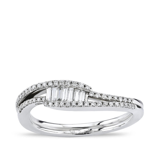 0.23 Karat Diamond Baguette Ring