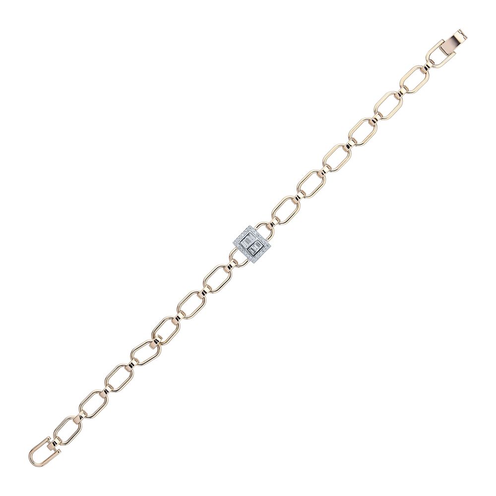 0.24 Carat Diamond Baguette Bracelet