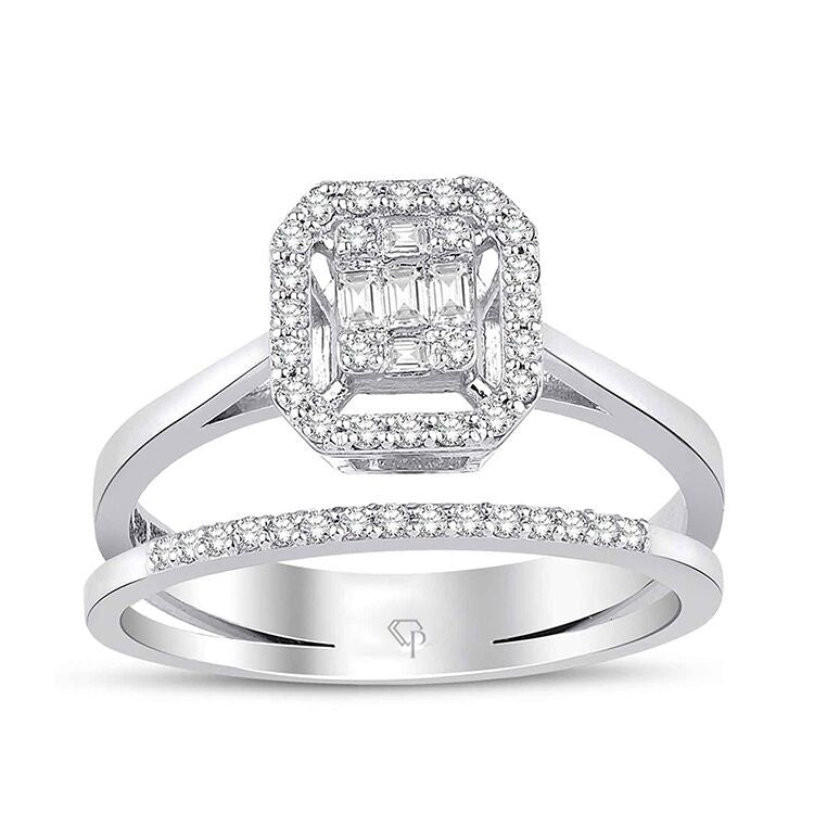 0.24 Karat Diamond Baguette Ring