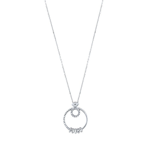 0.25 Carat Diamond Baguette Necklace