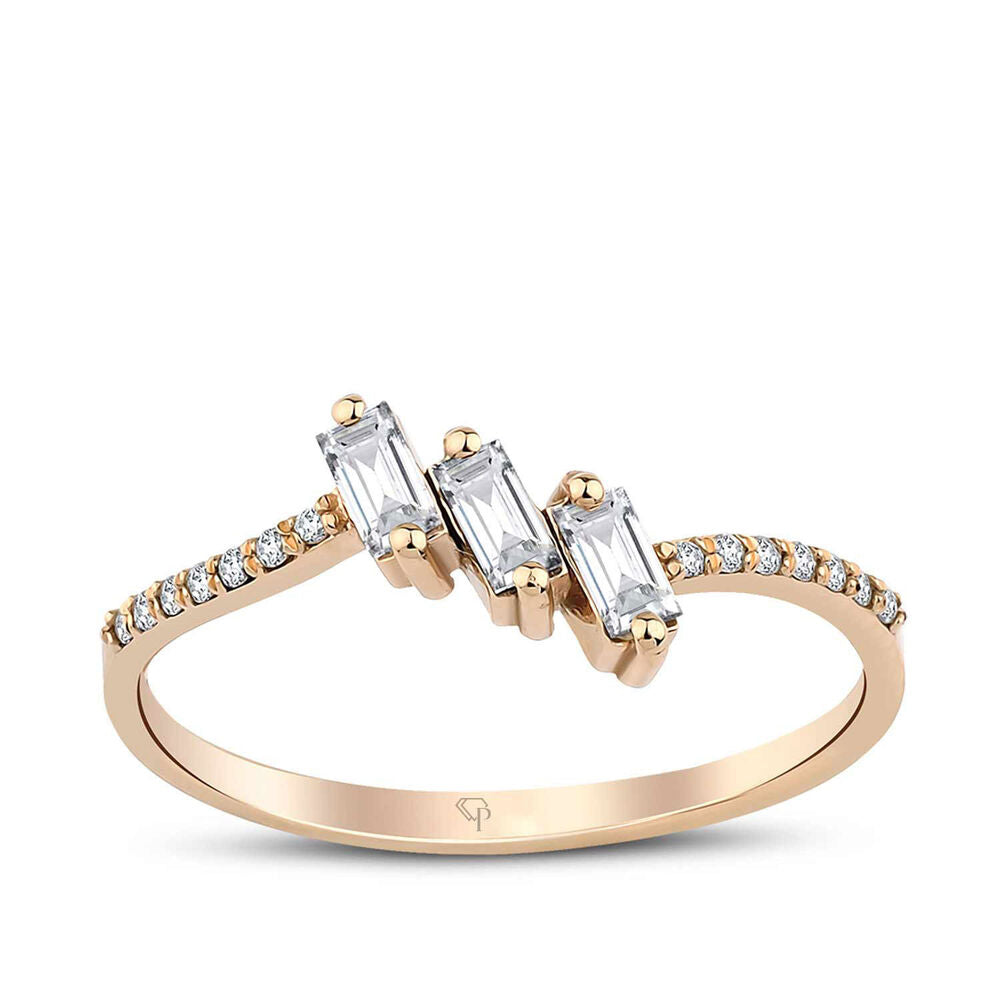 0.28Karat Diamond Baguette Ring