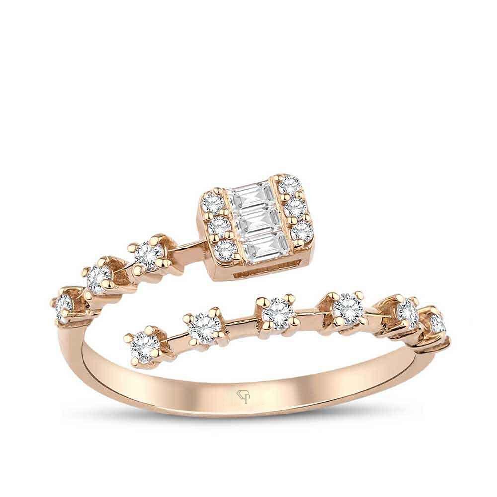 0.28Karat Diamond Baguette Ring