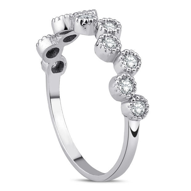 0.30 Carat Diamond Half Turn Ring