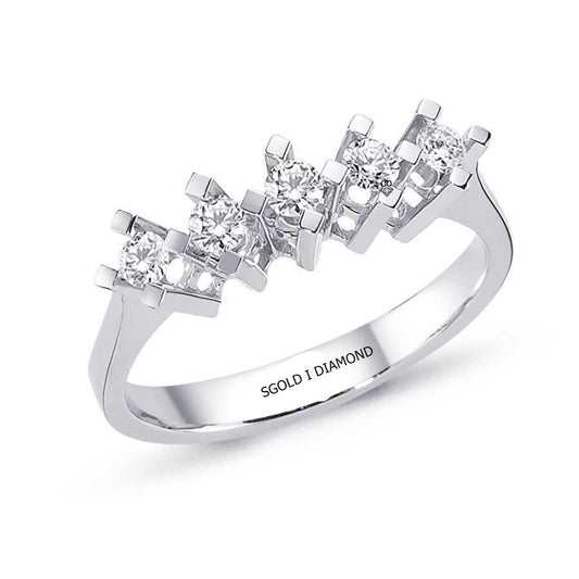 0,30 Carat Five Stones Diamond Ring G Vs2 - SI