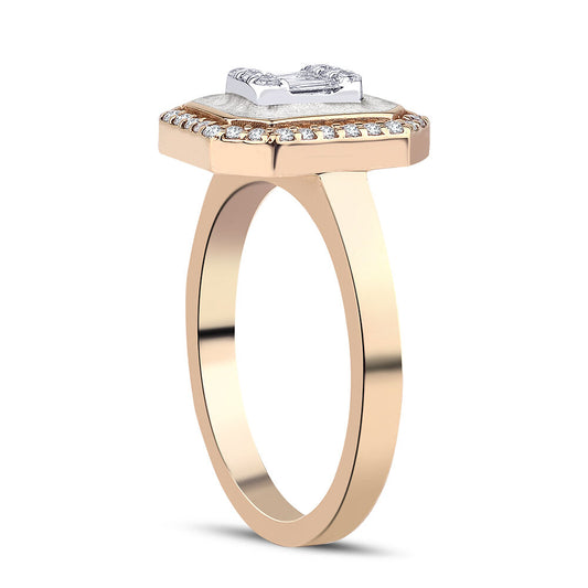 0.30 Karat Diamond Baguette Ring