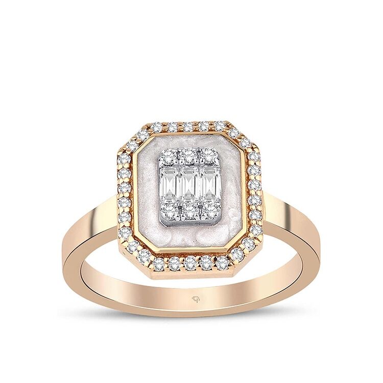 0.30 Karat Diamond Baguette Ring