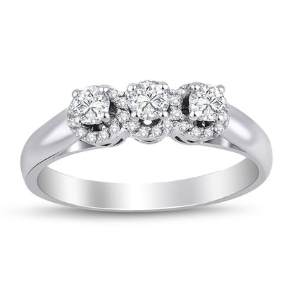 0.32 Carat Diamond Tria Ring