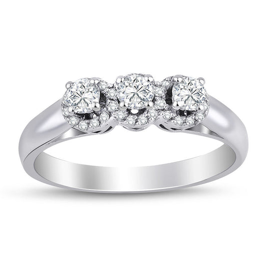 0.32 Carat Diamond Tria Ring