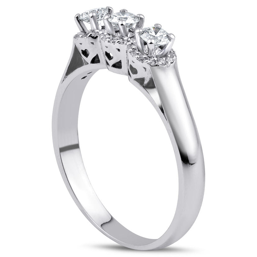 0.32 Carat Diamond Tria Ring