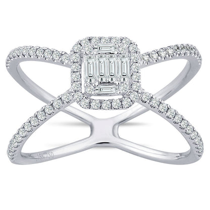 0.34 Carat Diamond Baguette Ring