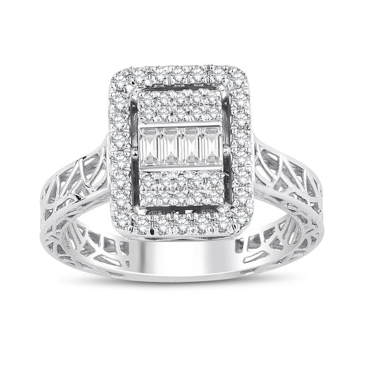 0.34 Karat Baguette Diamond Ring