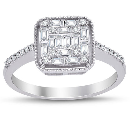 0.35 Carat Diamond Baguette Ring