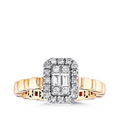 0.35 Karat Diamond Baguette Ring