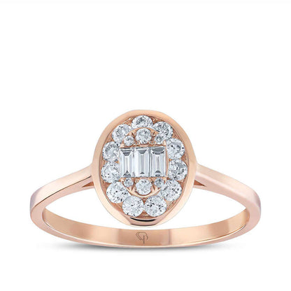 0.36 Karat Diamond Baguette Ring