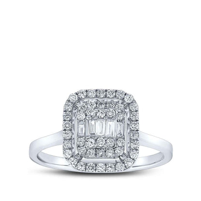 0.37 Karat Diamond Baguette Ring