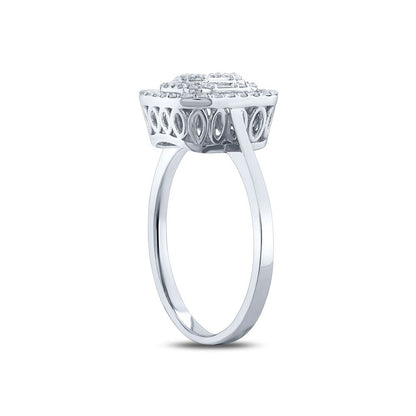 0.37 Karat Diamond Baguette Ring