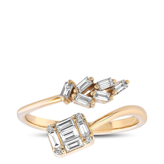 0.38Karat Diamond Baguette Ring